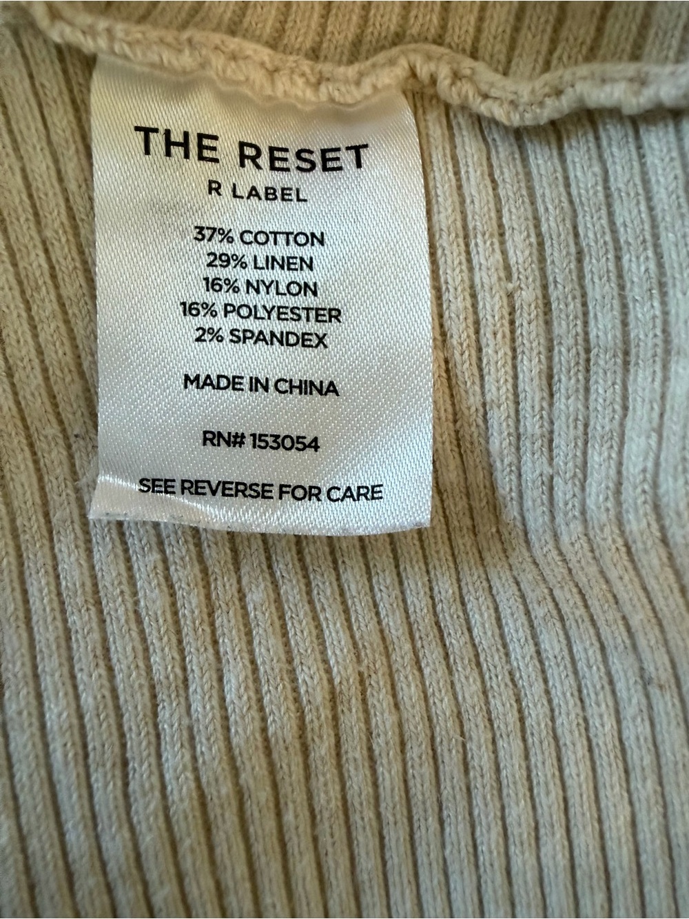 The Reset DolmanCream Ribbed Short-Sleeve Sweater - Picture 4 of 4